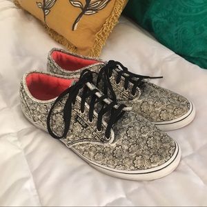B&W Paisley Vans
